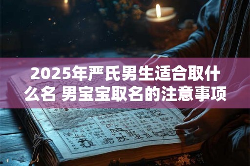 2025年严氏男生适合取什么名 男宝宝取名的注意事项