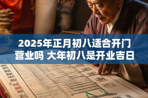 2025年正月初八适合开门营业吗 大年初八是开业吉日吗