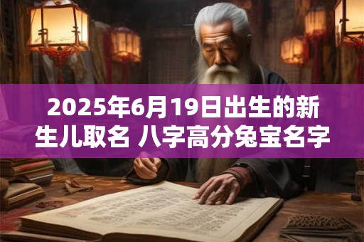 2025年6月19日出生的新生儿取名 八字高分兔宝名字