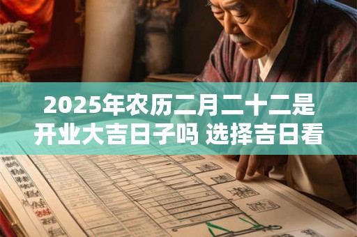 2025年农历二月二十二是开业大吉日子吗 选择吉日看八字