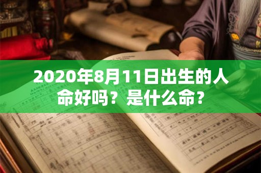 2020年8月11日出生的人命好吗？是什么命？