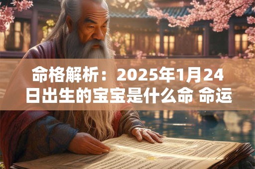 命格解析：2025年1月24日出生的宝宝是什么命 命运好吗