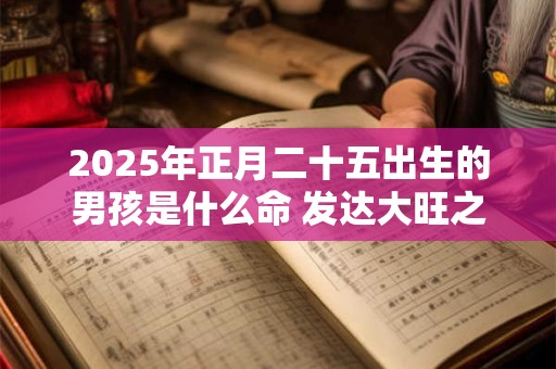 2025年正月二十五出生的男孩是什么命 发达大旺之命