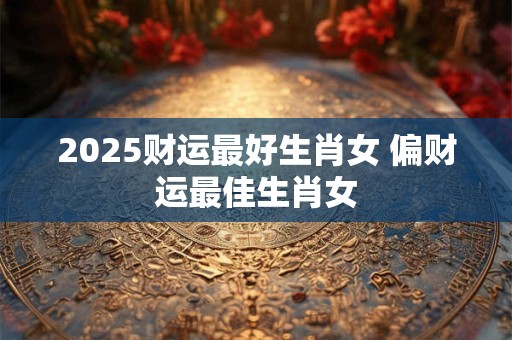 2025财运最好生肖女 偏财运最佳生肖女