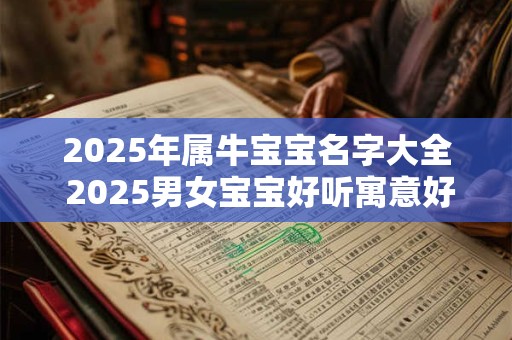 2025年属牛宝宝名字大全 2025男女宝宝好听寓意好的名字