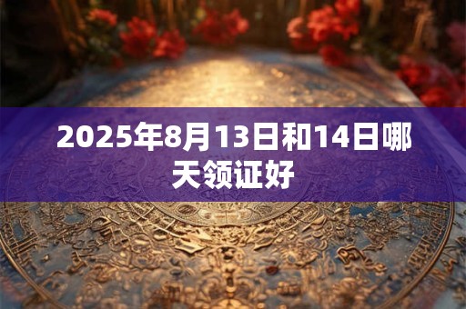 2025年8月13日和14日哪天领证好