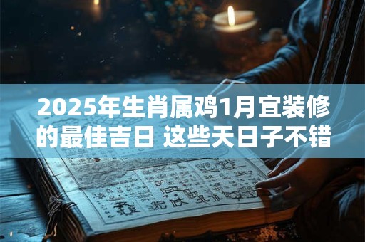 2025年生肖属鸡1月宜装修的最佳吉日 这些天日子不错
