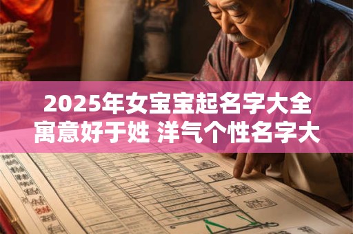 2025年女宝宝起名字大全寓意好于姓 洋气个性名字大推送
