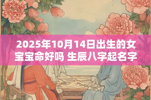 2025年10月14日出生的女宝宝命好吗 生辰八字起名字