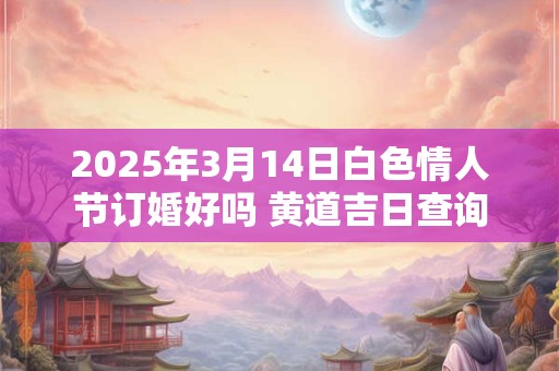 2025年3月14日白色情人节订婚好吗 黄道吉日查询
