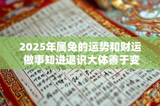 2025年属兔的运势和财运 做事知进退识大体善于变通