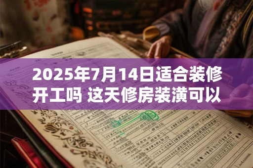 2025年7月14日适合装修开工吗 这天修房装潢可以吗