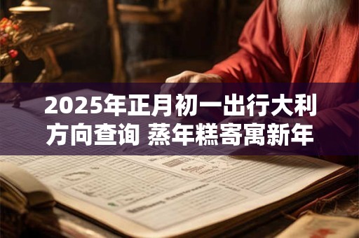 2025年正月初一出行大利方向查询 蒸年糕寄寓新年发财