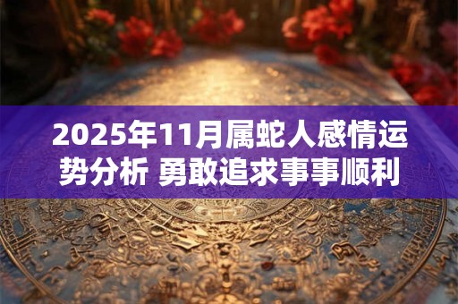 2025年11月属蛇人感情运势分析 勇敢追求事事顺利