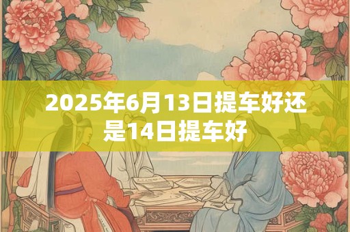 2025年6月13日提车好还是14日提车好