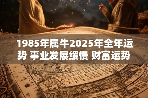 1985年属牛2025年全年运势 事业发展缓慢 财富运势低迷