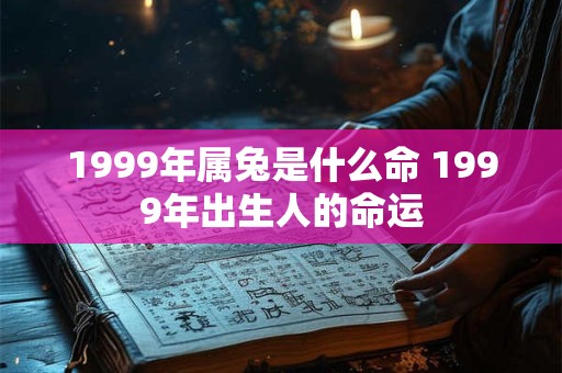 1999年属兔是什么命 1999年出生人的命运