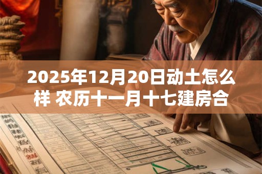 2025年12月20日动土怎么样 农历十一月十七建房合适吗