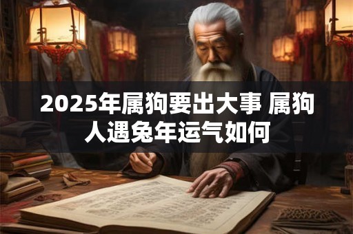 2025年属狗要出大事 属狗人遇兔年运气如何 2025年属狗要出大事 属狗人遇兔年运气如何