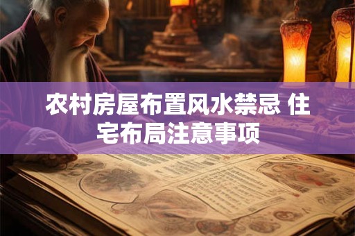 农村房屋布置风水禁忌 住宅布局注意事项