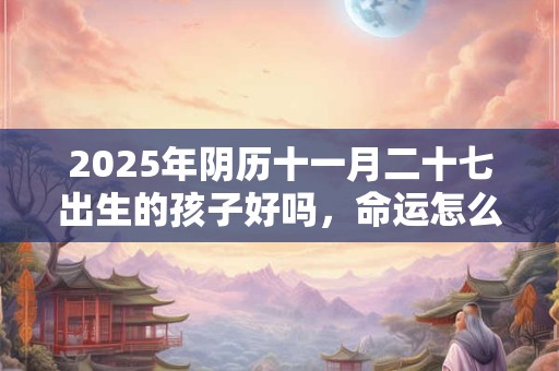 2025年阴历十一月二十七出生的孩子好吗，命运怎么样