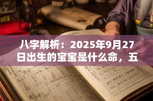 八字解析：2025年9月27日出生的宝宝是什么命，五行缺什么
