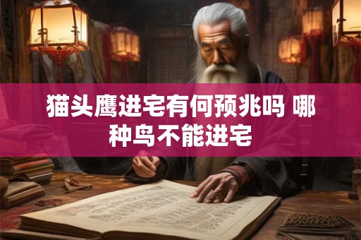 猫头鹰进宅有何预兆吗 哪种鸟不能进宅