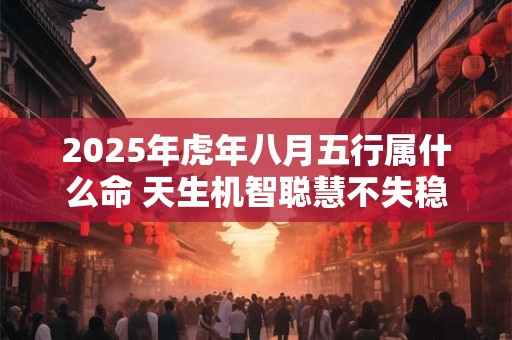 2025年虎年八月五行属什么命 天生机智聪慧不失稳重踏实