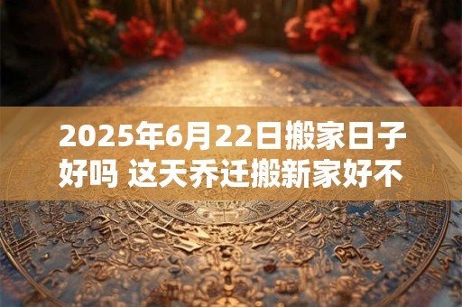 2025年6月22日搬家日子好吗 这天乔迁搬新家好不好