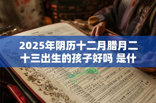 2025年阴历十二月腊月二十三出生的孩子好吗 是什么命