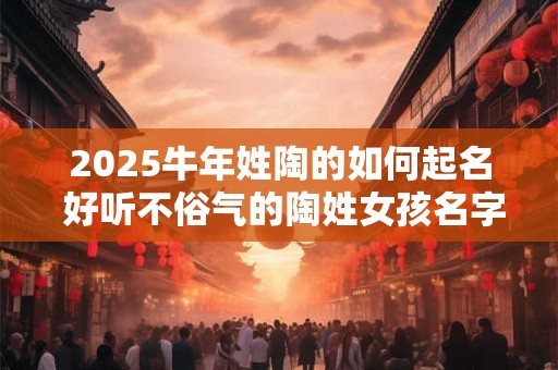 2025牛年姓陶的如何起名 好听不俗气的陶姓女孩名字