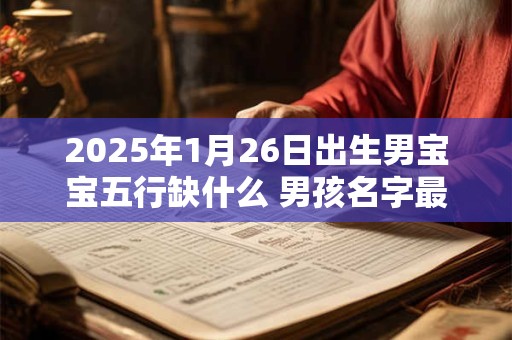 2025年1月26日出生男宝宝五行缺什么 男孩名字最新免费版