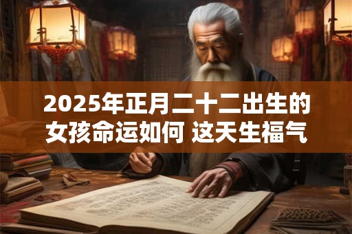 2025年正月二十二出生的女孩命运如何 这天生福气旺盛