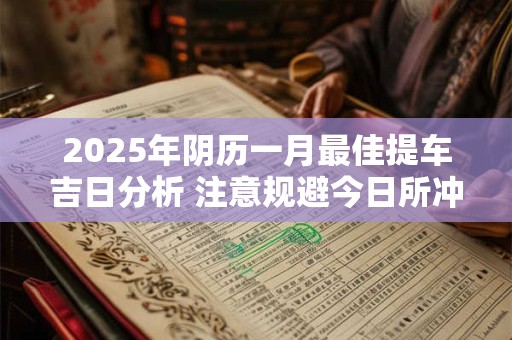 2025年阴历一月最佳提车吉日分析 注意规避今日所冲