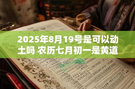 2025年8月19号是可以动土吗 农历七月初一是黄道吉日吗
