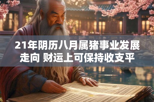 21年阴历八月属猪事业发展走向 财运上可保持收支平衡