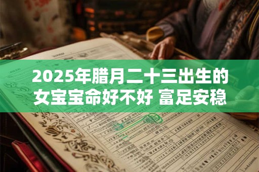 2025年腊月二十三出生的女宝宝命好不好 富足安稳锦衣玉食