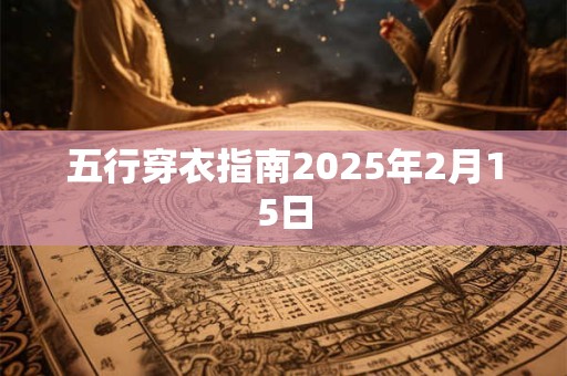 五行穿衣指南2025年2月15日