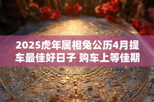 2025虎年属相兔公历4月提车最佳好日子 购车上等佳期