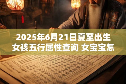 2025年6月21日夏至出生女孩五行属性查询 女宝宝怎么起名