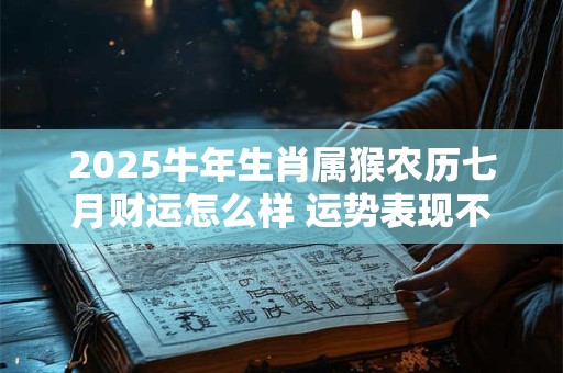 2025牛年生肖属猴农历七月财运怎么样 运势表现不太稳定