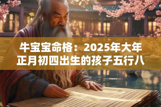 牛宝宝命格：2025年大年正月初四出生的孩子五行八字查询