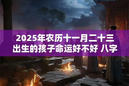 2025年农历十一月二十三出生的孩子命运好不好 八字旺吗