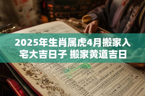 2025年生肖属虎4月搬家入宅大吉日子 搬家黄道吉日
