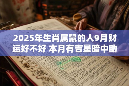 2025年生肖属鼠的人9月财运好不好 本月有吉星暗中助力