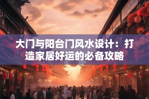 大门与阳台门风水设计:打造家居好运的必备攻略 大门与阳台门风水设计:打造家居好运的必备攻略