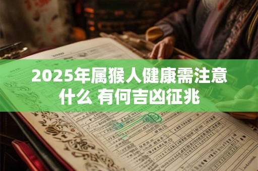 2025年属猴人健康需注意什么 有何吉凶征兆