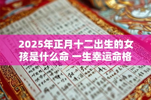 2025年正月十二出生的女孩是什么命 一生幸运命格富贵