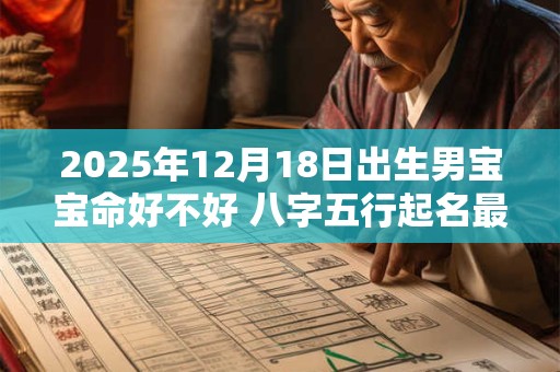2025年12月18日出生男宝宝命好不好 八字五行起名最全款