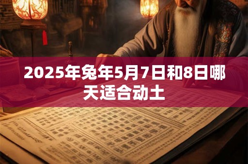 2025年兔年5月7日和8日哪天适合动土